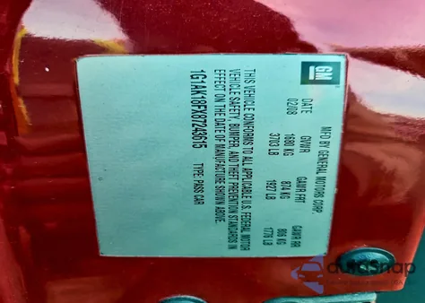 2006 Chevrolet Cobalt Ss Supercharged z USA, uszkodzony, nr VIN 1G1AP14P167844859